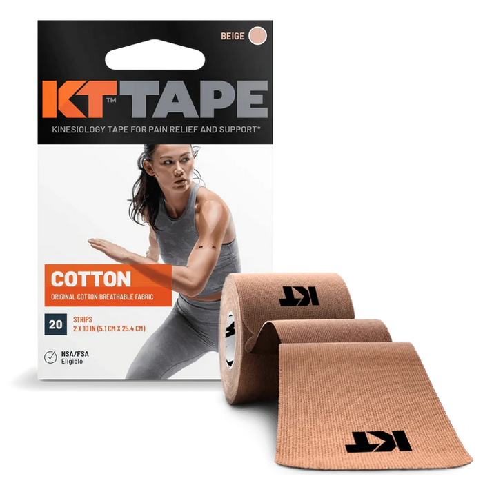 KT Tape Original Sporttape - Voorgesneden - 5 x 25 cm - 20 stuks kopen? - Klaver Sport